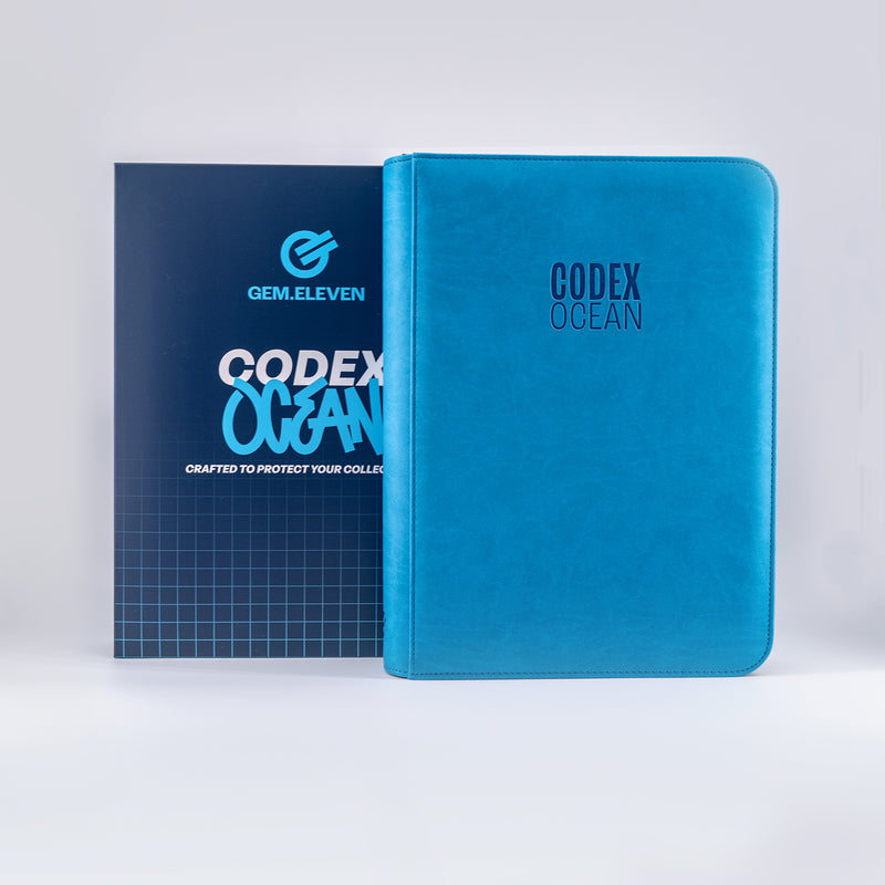 Gem. Eleven Codex Ocean – Premium 9-Pocket TCG Binder (360 Cards)