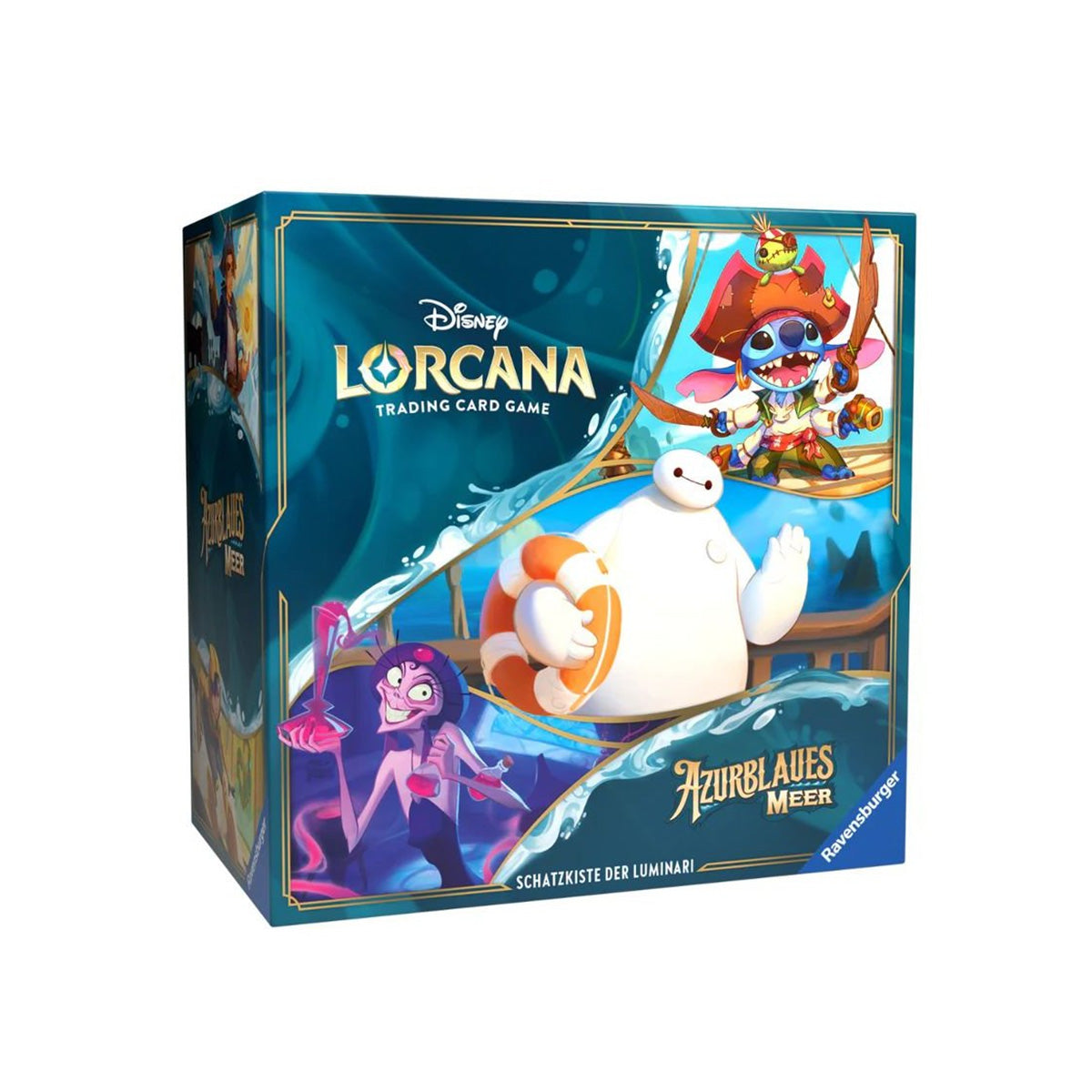 Disney Lorcana – Azurblaues Meer: Schatzkiste der Luminari (96 Karten) | Deutsch