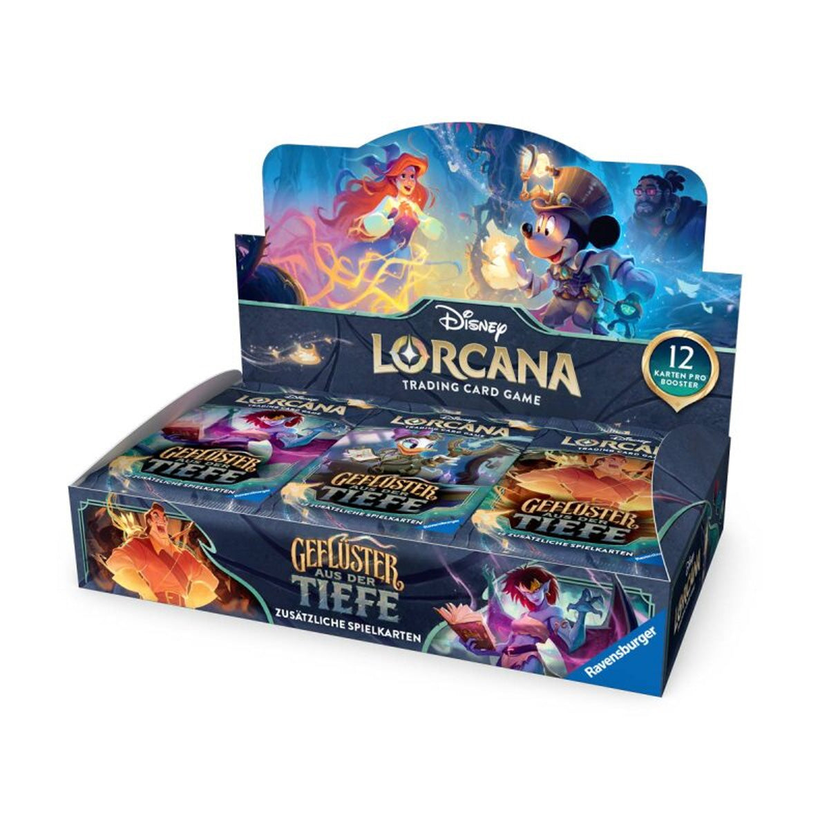 Disney Lorcana – Geflüster aus der Tiefe Booster Display (24 Packs) | Deutsch