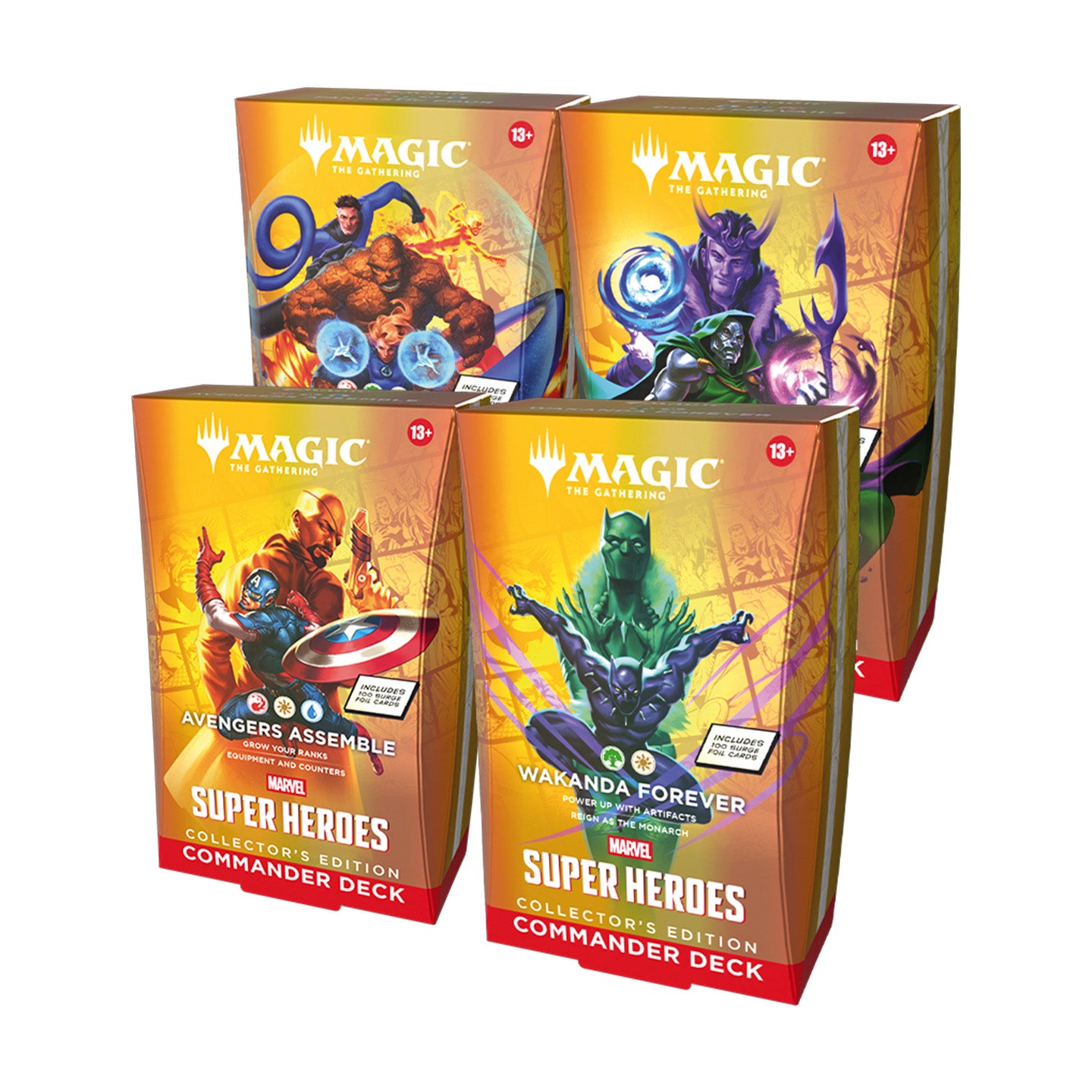 MTG Marvel Super Heroes Collector Commander Deck Bundle – Magic: The Gathering | Englisch