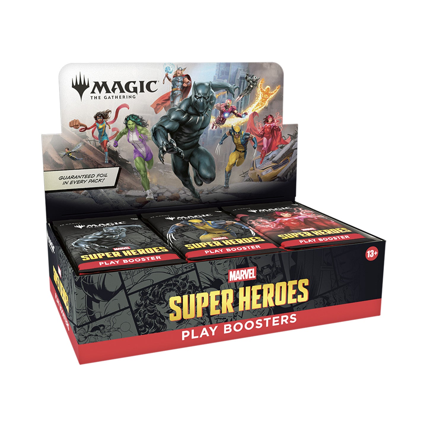 MTG Marvel Super Heroes Play Booster Display (30 Packs) – Magic: The Gathering | Englisch