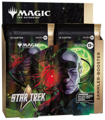 MTG Star Trek Collector Booster Display (12 Boosters) Deutsch – geöffnete Verpackung mit Boostern