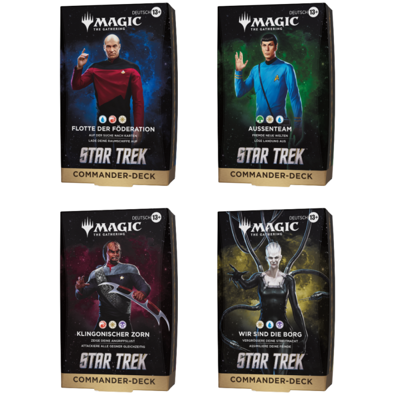 MTG Star Trek Commander Deck Set – Alle 4 Decks (Deutsch)