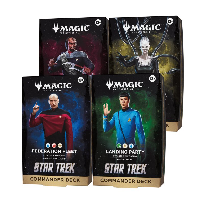 MTG Star Trek Commander Deck Set – Alle 4 Decks (Englisch)